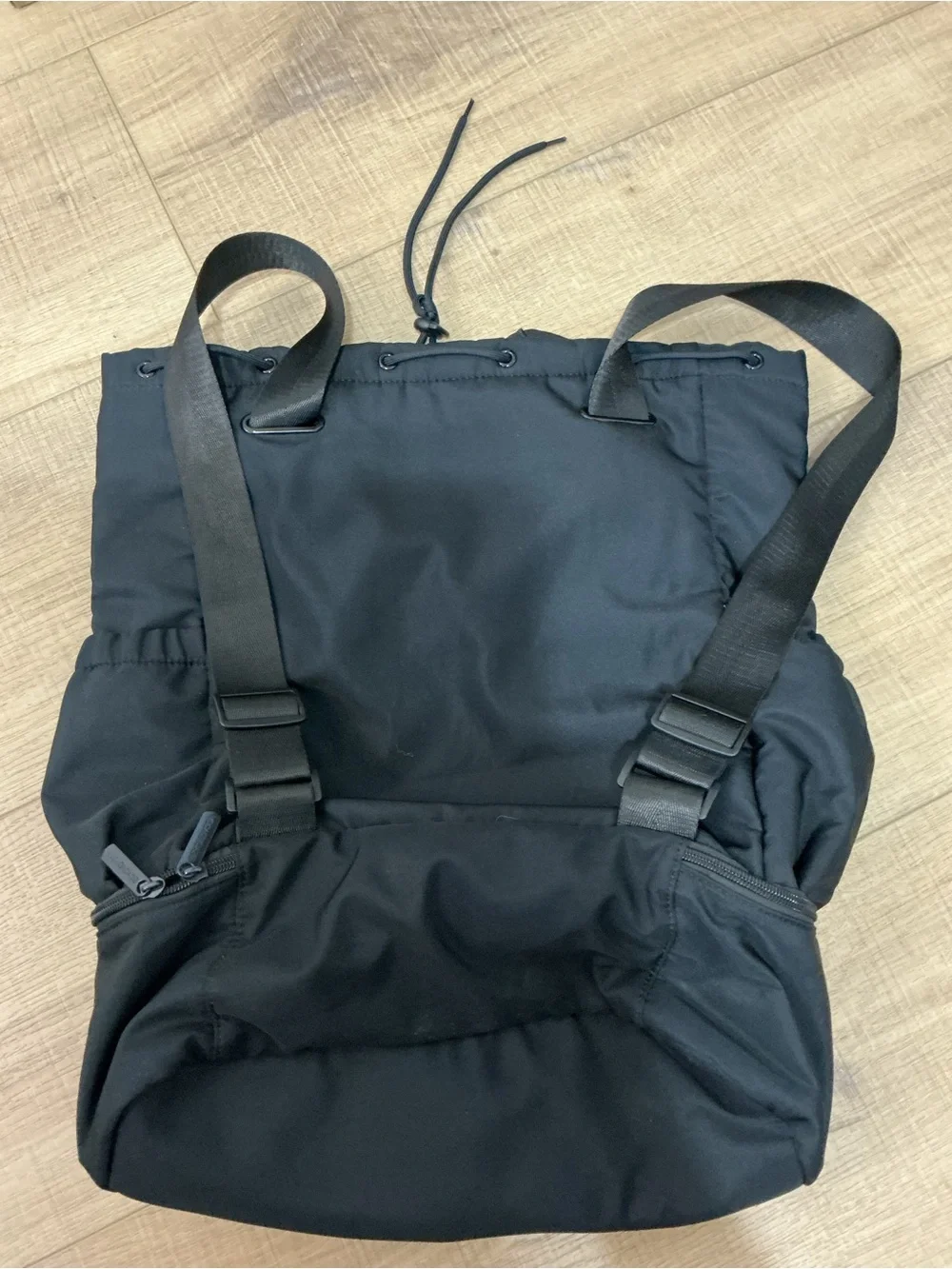 Beyond Yoga Black Everyday Drawstring Backpack